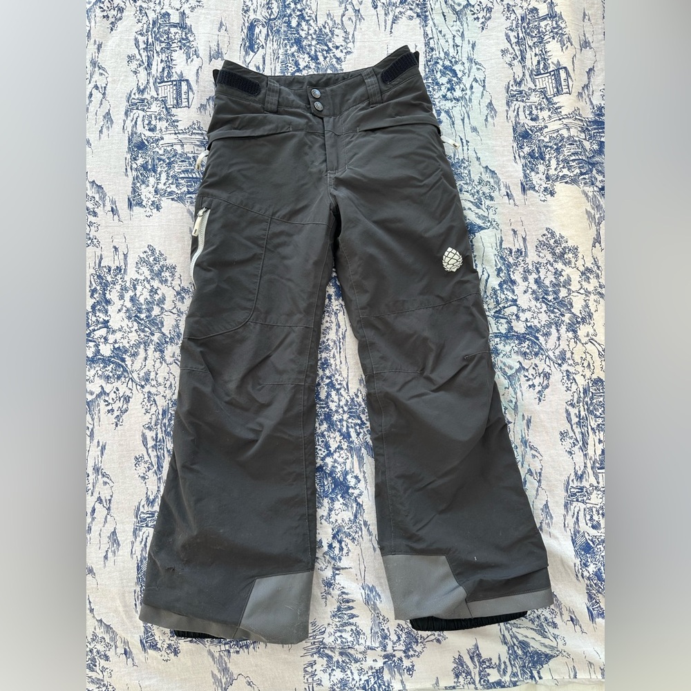 Stio kids insulated ski pants, Grey, Size 8